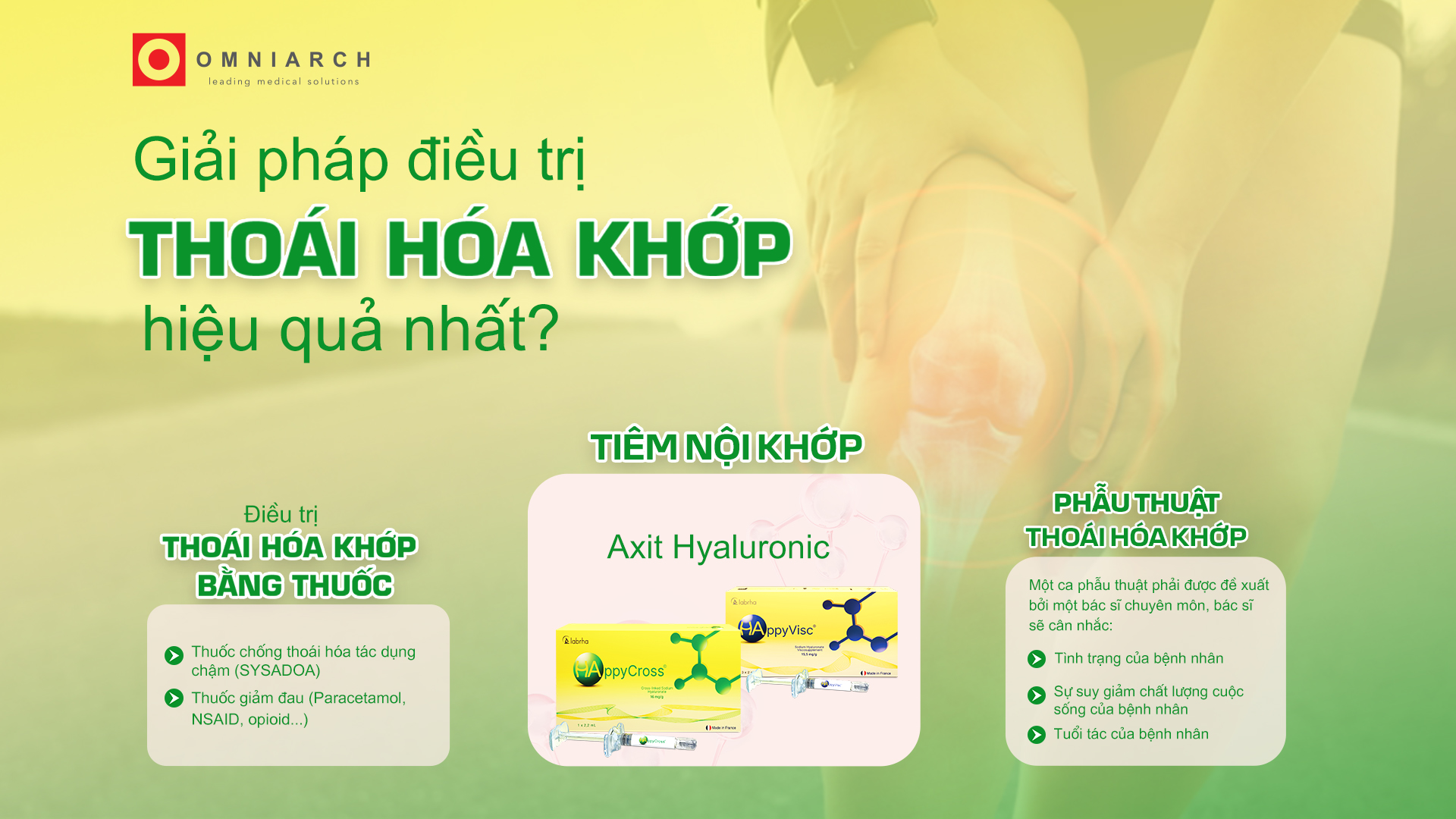 Giải pháp điều trị thoái hóa khớp hiệu quả nhất