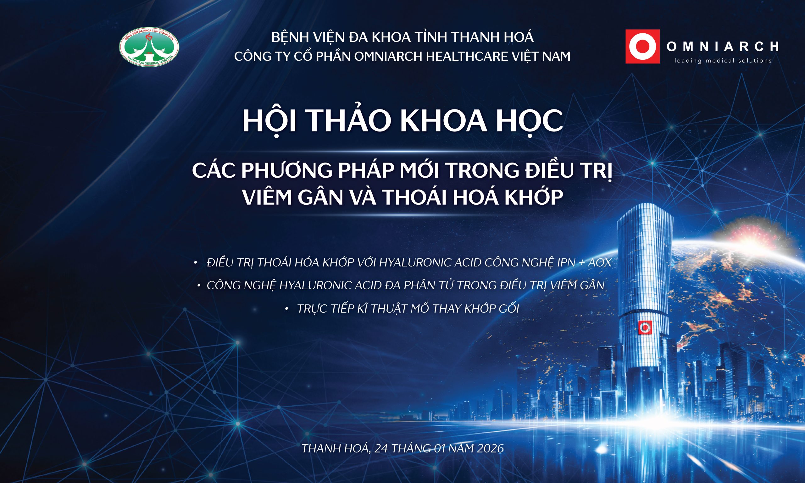 Omniarch phối hợp cùng Bệnh viện Đa khoa Thanh Hóa tổ chức Hội thảo khoa học